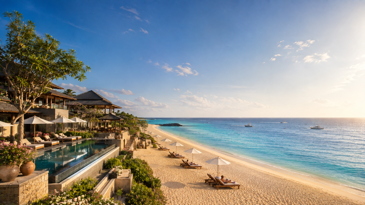 Beach resort website designed by KonnectAI